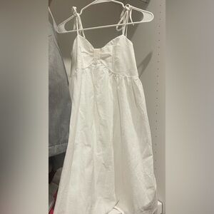 very cute white bow dress
